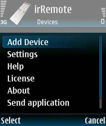 irRemote 1.0 [Symbian 9]